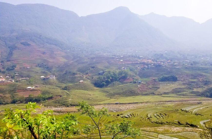 Sa Pa rice fields and rolling hills