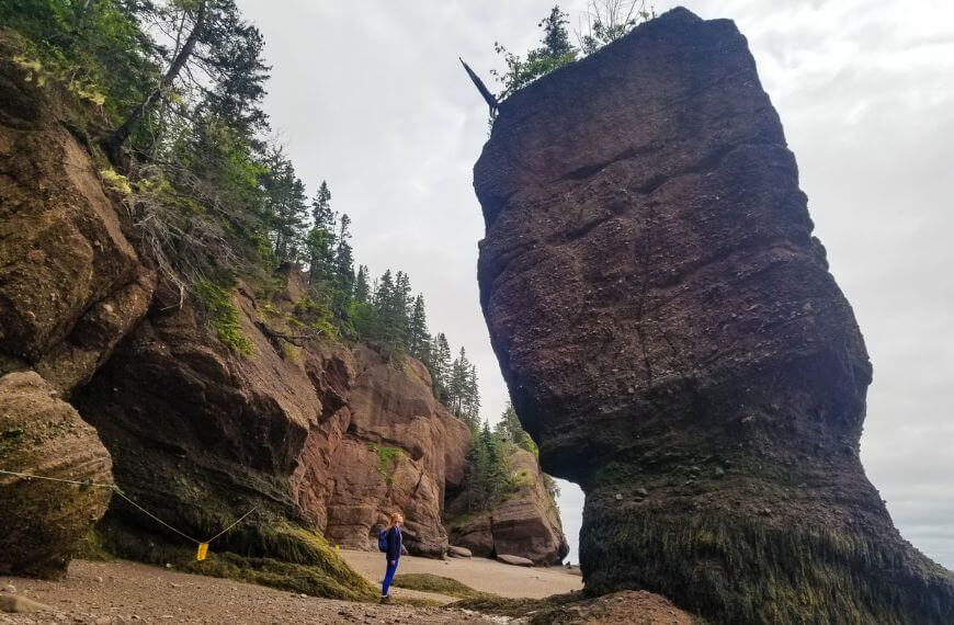 Hopewell rocks in New Brunswick