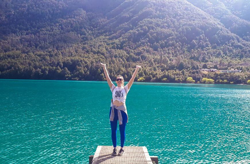 Bobs cove hike and me standing on the jetty