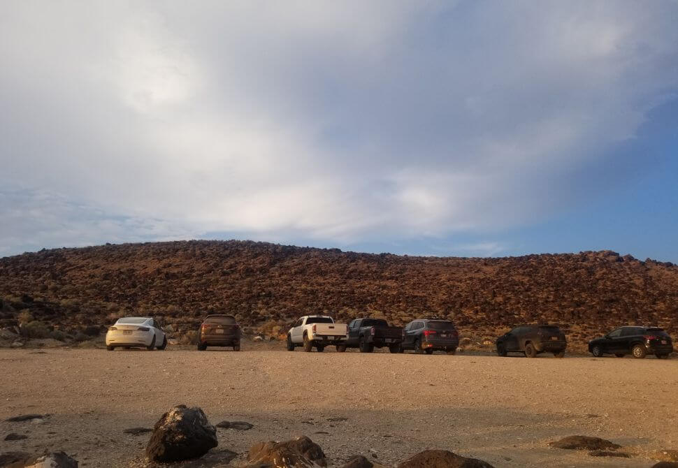 Car Park inside the national park near the jetty
