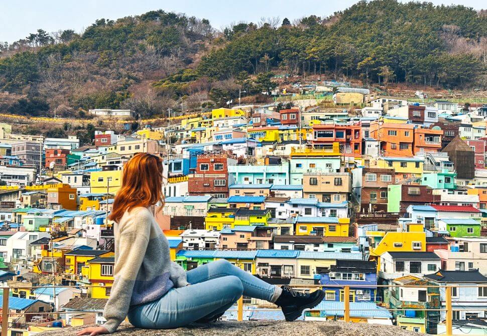The rainbow Gamcheon Culture Village in Busan