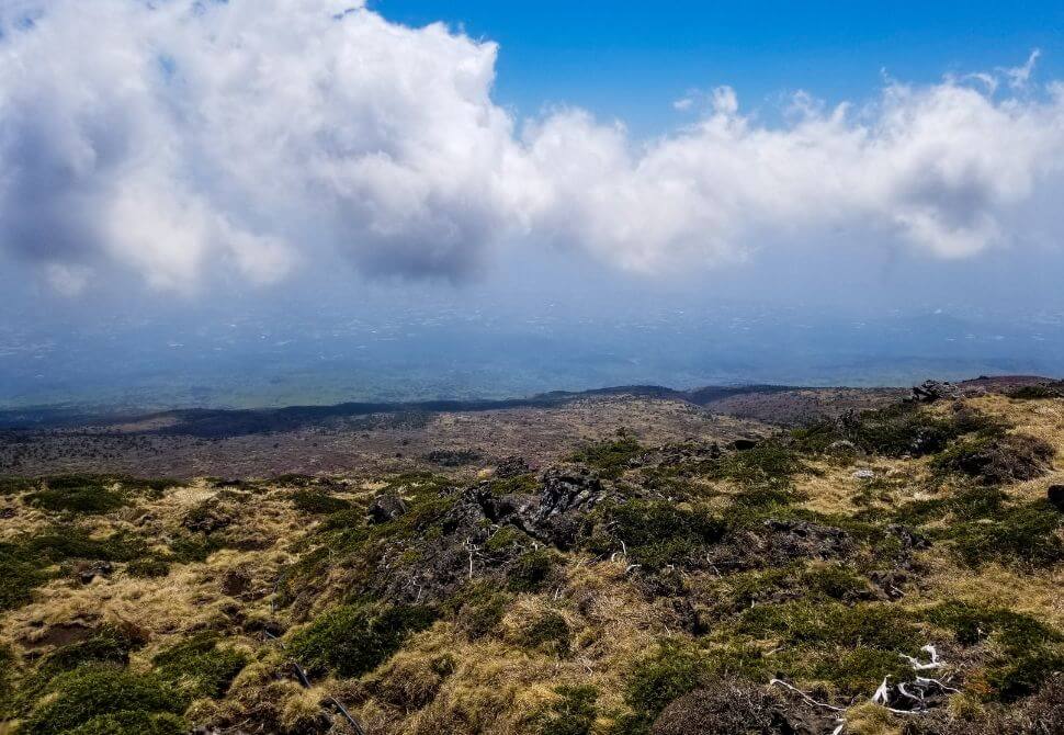 Taking the Seongpanak trail to the Hallasan peak