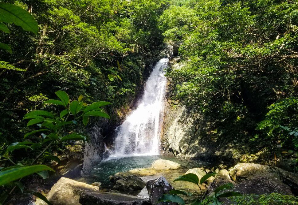 Hiji Falls on Okinawa Island & hiking the tropical forest path