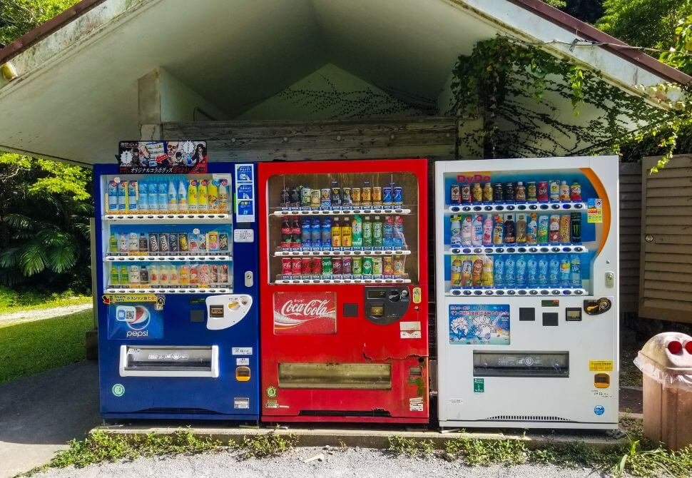 3 vending machines
